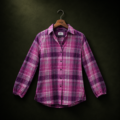 BPC Green Cotton Checked Shirt | BONNARE