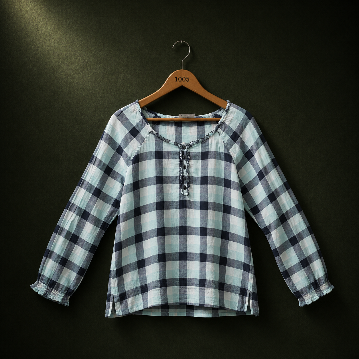 Gina Pink Checked Cotton Shirt | BONNARE