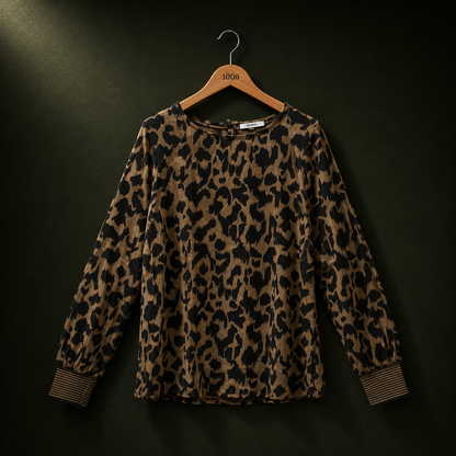 Garcia Animal Print Cotton Top | BONNARE