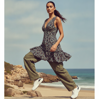 Pull & Bear Floral Print Viscose Cami Top | BONNARE