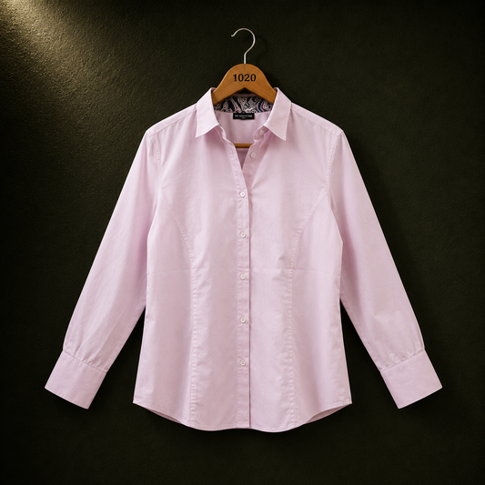 Eterna Classic Light Pink Cotton Shirt
