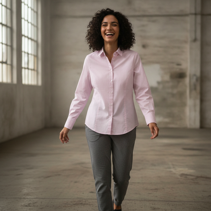 Eterna Classic Light Pink Cotton Shirt