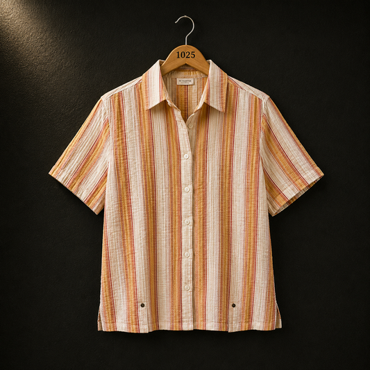 King Field Multicolor Striped Cotton Shirt for Women | BONNARE