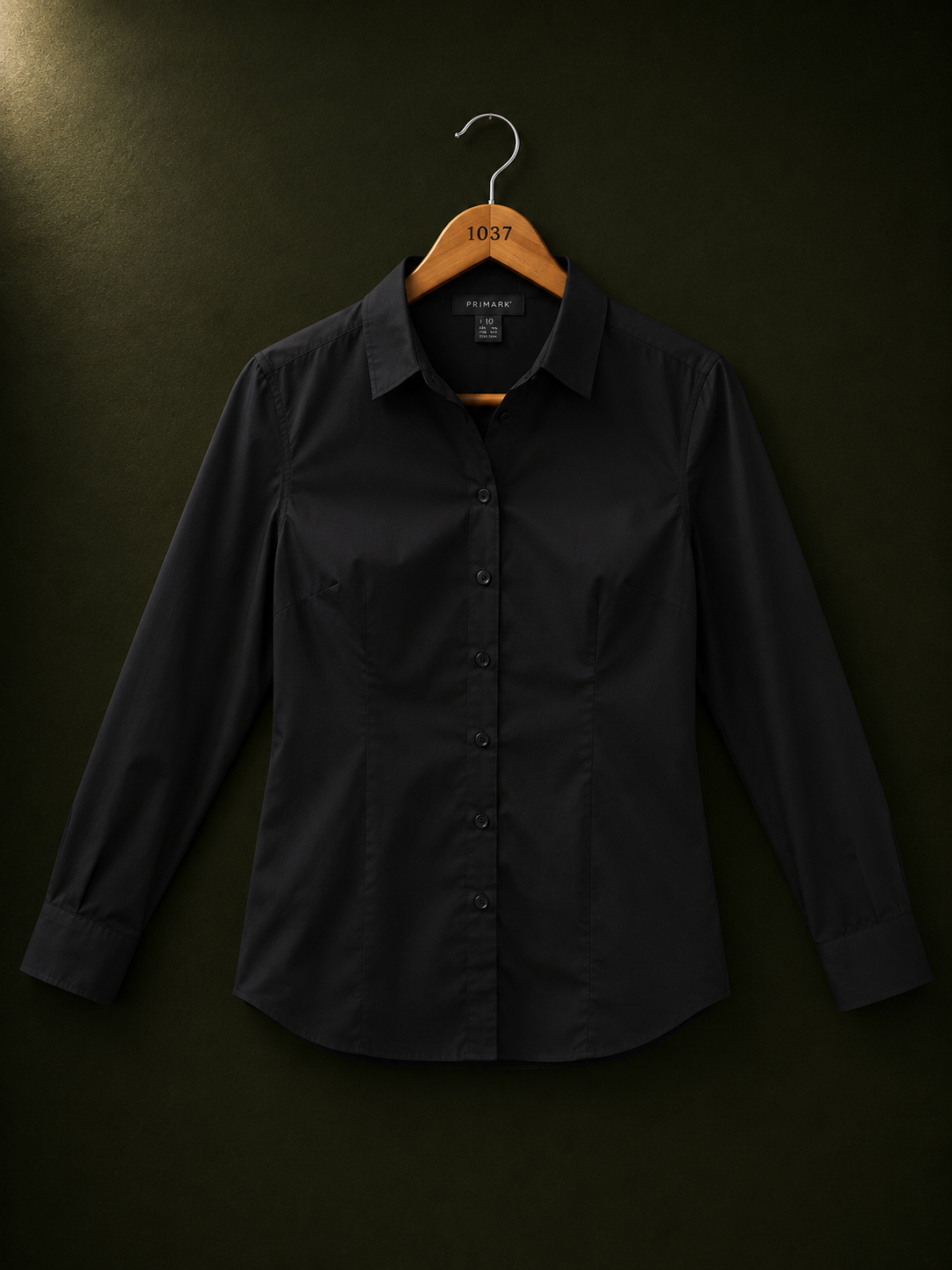 Primark Classic Black Cotton Shirt for Women