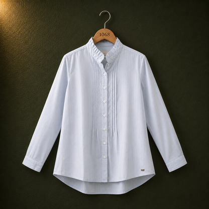S'Oliver Light Blue Cotton Shirt for Women | Elegant Casual Button Shirt