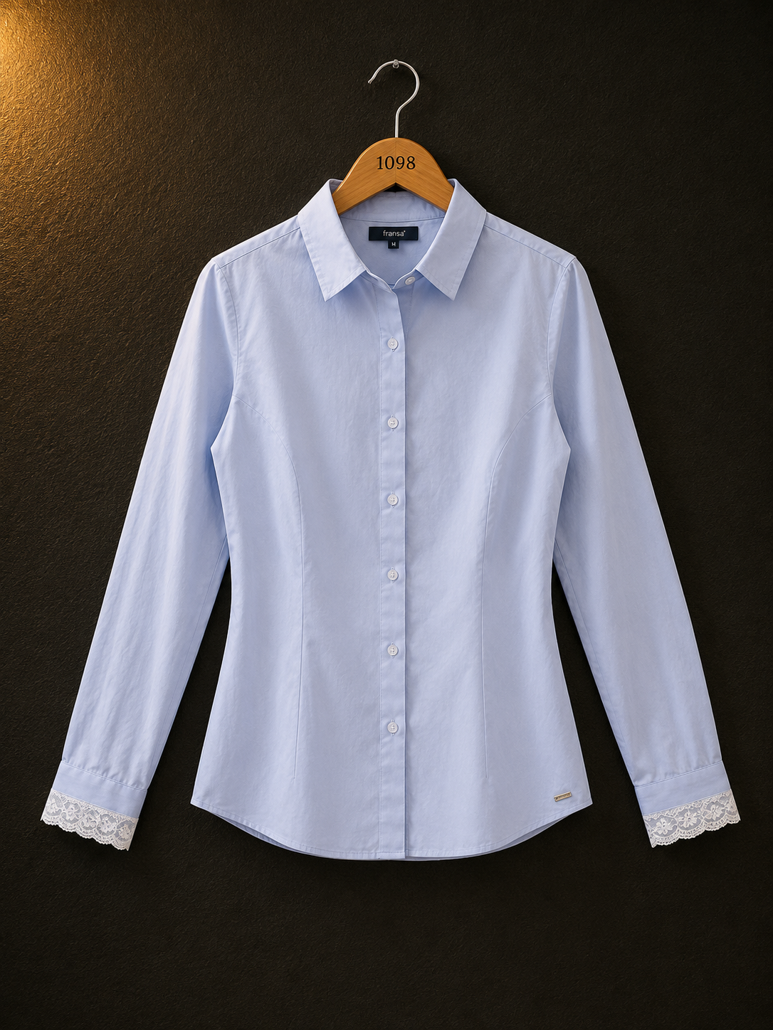 Park Avenue Light Blue Cotton Shirt for Women | Formal Button-Up Shirt