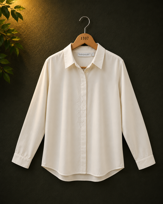 Annemrel Cream Viscose Women's Shirt