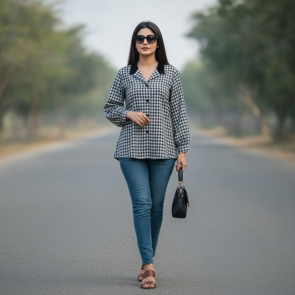 Hirsch Viscose Check Shirt