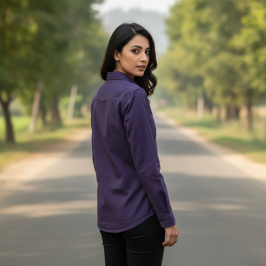 Mexx Cotton Purple Shirt