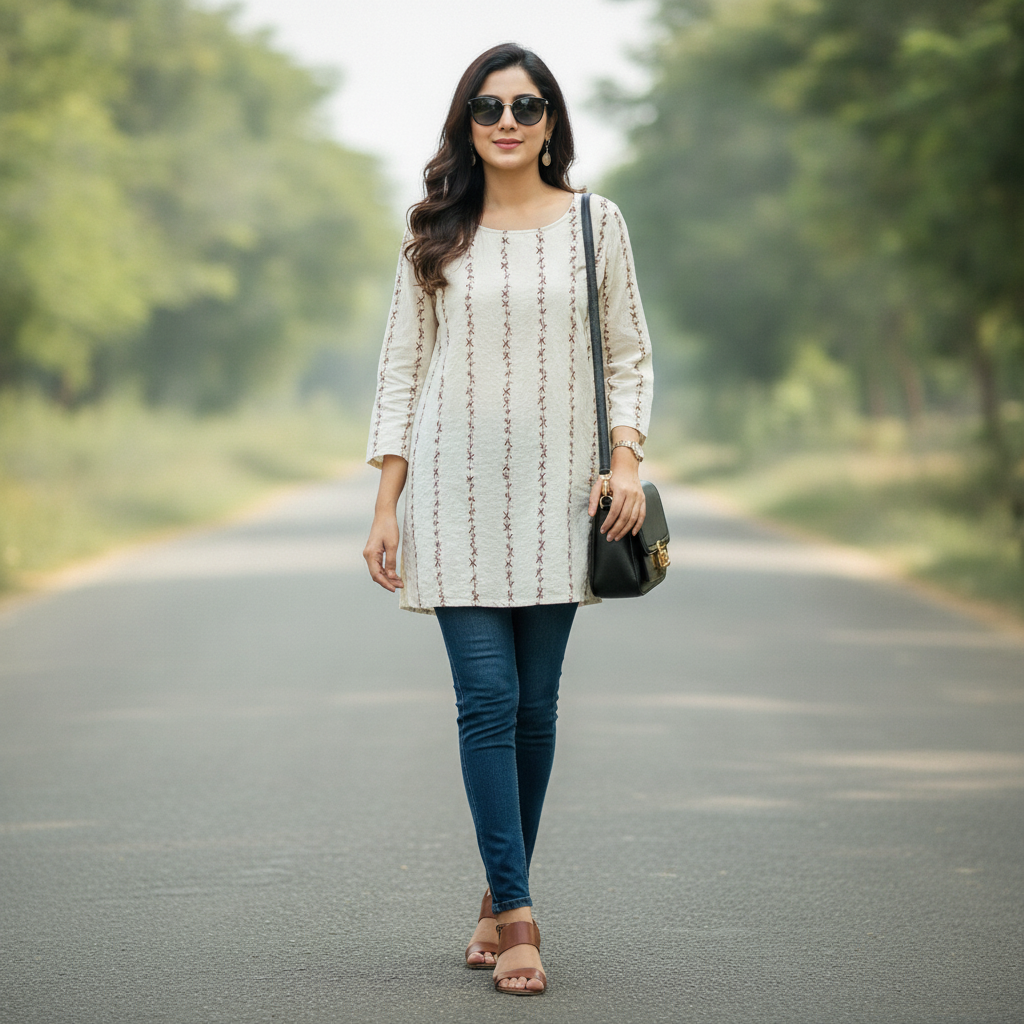 Bonnare Cotton Embroidered Top
