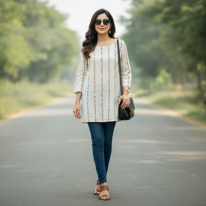 Bonnare Cotton Embroidered Top