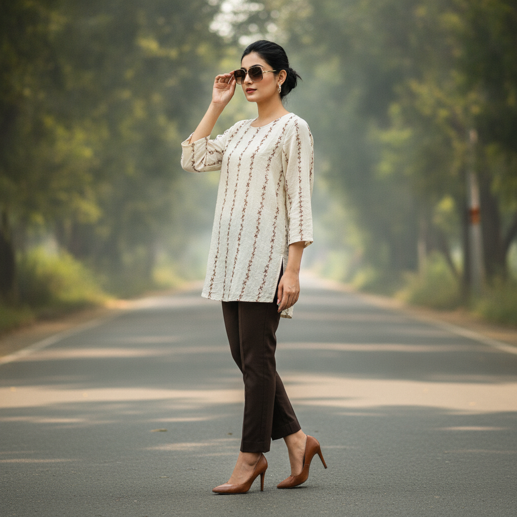 Bonnare Cotton Embroidered Top