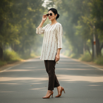 Bonnare Cotton Embroidered Top