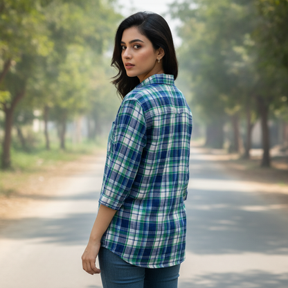 Canada Viscose Checked Shirt