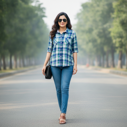 Canada Viscose Checked Shirt