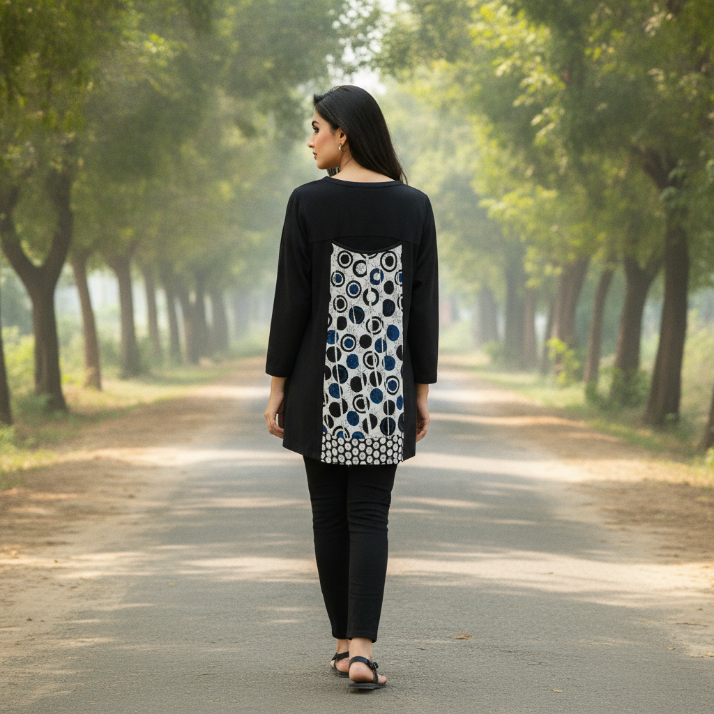 Jazz Min Viscose Printed Top