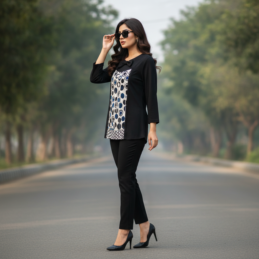 Jazz Min Viscose Printed Top