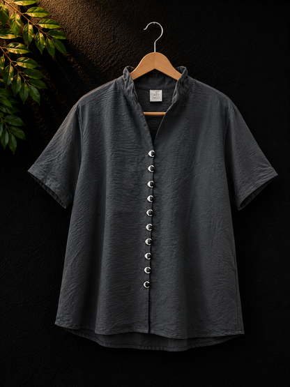 Bonnare Polyester Button Front Top