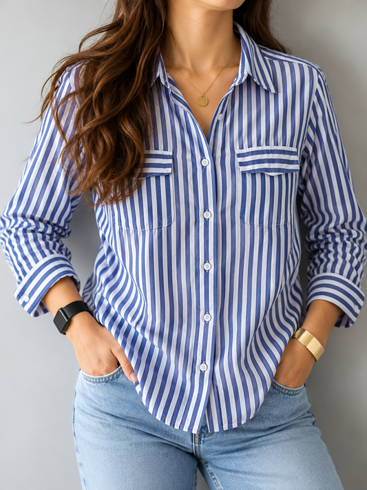 ZARA BASIC Floral V-Neck Viscose Blouse | BONNARE